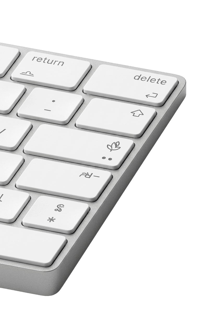 keyboard desk setup
